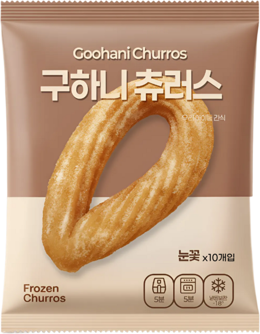 구하니 수제 눈꽃 찹쌀 츄러스, 10개, 45g