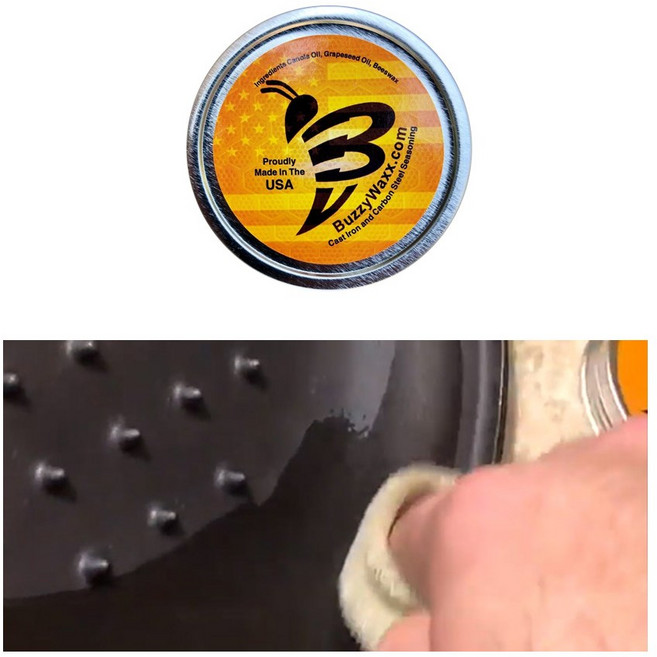 버즈왁스 시즈닝 무쇠팬 주물팬 원목 가구 관리 크림 66g, 1개