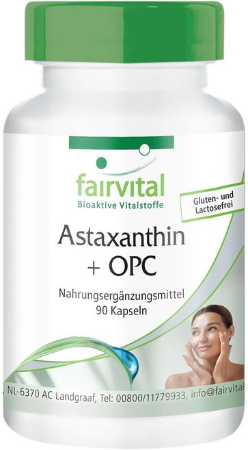 독일 페어바이탈 Fairvital Astaxanthin + OPC 아스타잔틴 + OPC 캡슐, 1개
