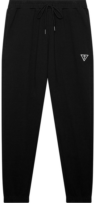 게스언더웨어 삼각블랙와펜 여성 이지웨어 조거 팬츠 - 블랙