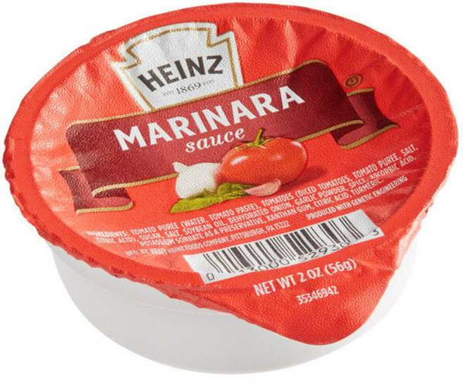 미국 하인즈 Heinz Marinara Sauce Portion Cups 마리나라 소스 포션컵 일회용 56g x 60개입 업소용 대용량, 1개