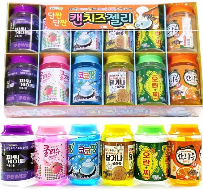 단짠단짠 캔치즈 젤리 12p 세트, 단짠 캔치즈슬라임12개입, 1개