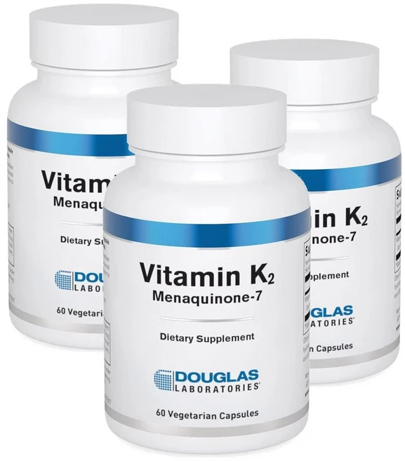 더글라스랩 비타민K2 메나퀴논7 캡슐 Douglas Laboratories Vitamin K2 Menaquinone-7, 3개, 60정 - 쿠팡