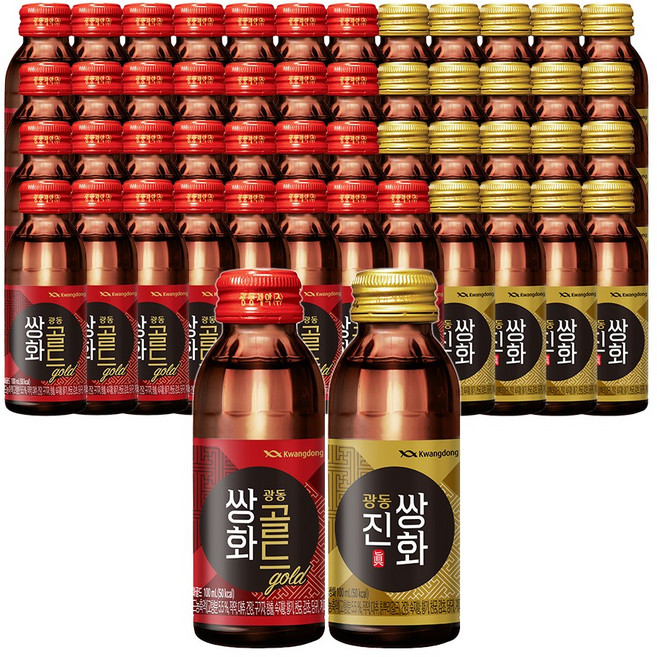 쌍화골드 30 + 진쌍화 20, 100ml × 50개, 100ml, 50개