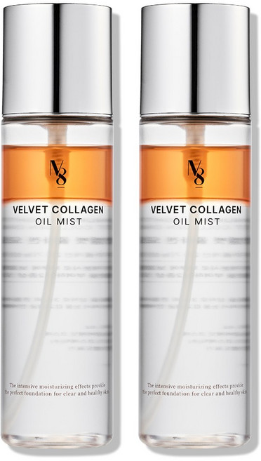 넘버에잇 벨벳 콜라겐 오일 얼굴 미스트 광채 물광 수분, 2개, 100ml