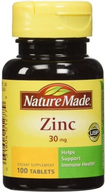 Nature Made Zinc Tabs - 30 mg - 100 ct, Unflavored, 1개, 100정 - 쿠팡
