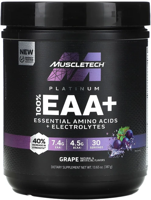 신상할인판매 MuscleTech Platinum 100% EAA+ 포도 387g(13.65oz) 최저가격, MuscleTechPlatinum100EAA포도387g, 1개, 387g - 쿠팡