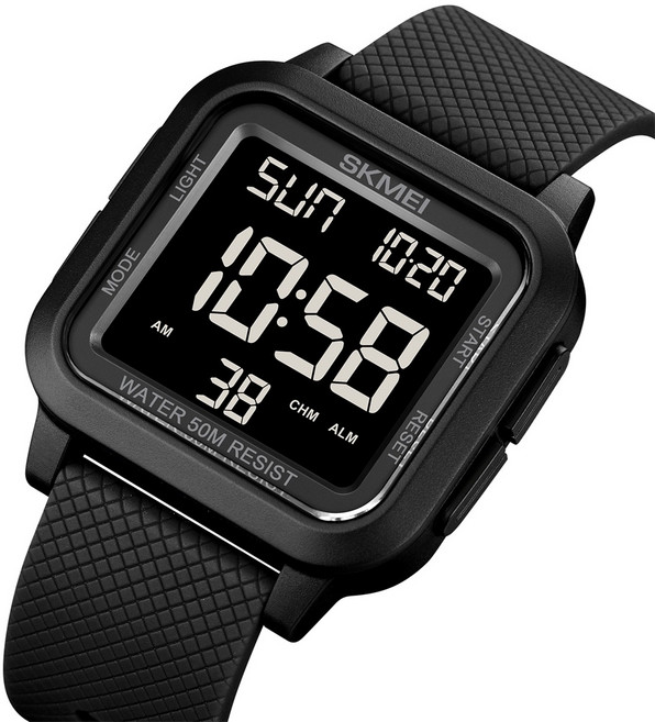 SKMEI 1894 스포츠 디지털 남성 손목시계 알람 스톱워치 지원 군인 군대 운동용 전자식시계