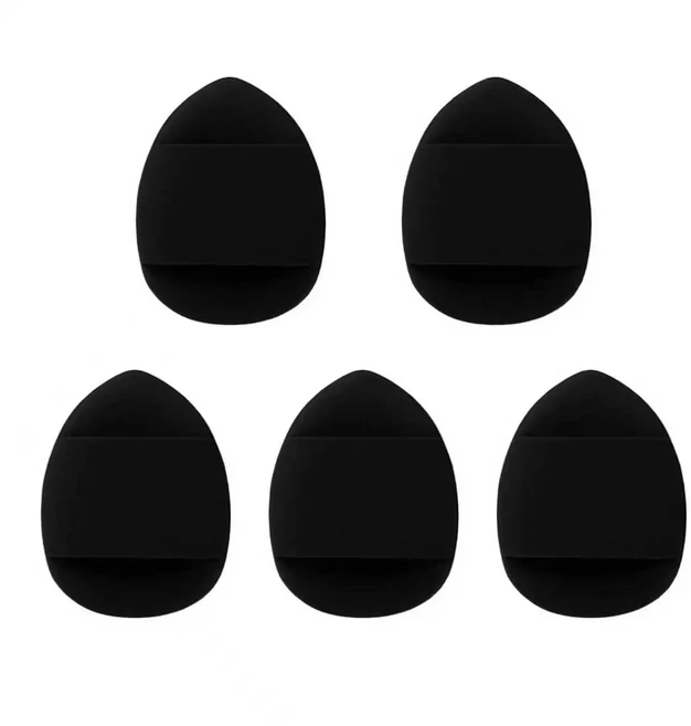 5개입 미니 핑거 퍼프 파운데이션 소형 에어 쿠션 파우더 스펀지 얼굴 컨실러 비비 크림 화장 도구, 02 5pcs