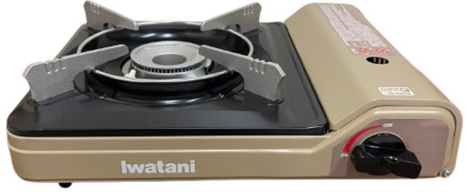 Iwatani 岩谷 磁吸式防風瓦斯爐 CB-VT-1, 1個, 香檳色