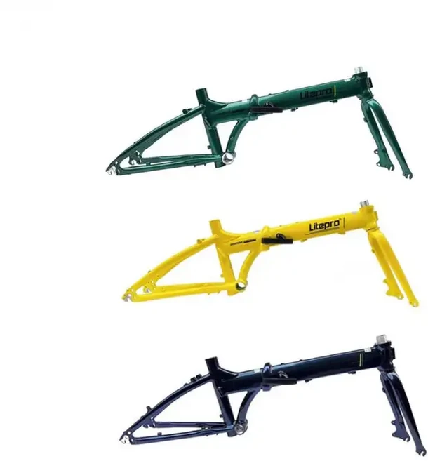 풀카본 BMX프레임 디스크 브레이크 20인치 세트, chameleon color, 1개