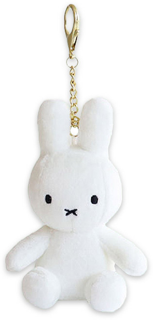 매니어리틀 미피 키링, 11cm, 화이트야광, 1개