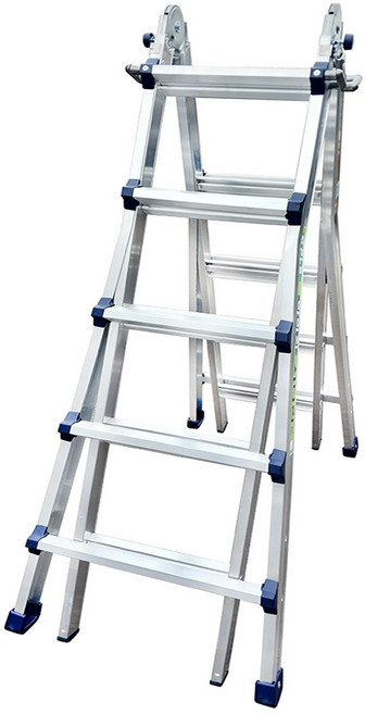 아이지 LS 사다리 접이식 안전 A형 H형 높이조절 가정용 알루미늄, 1개