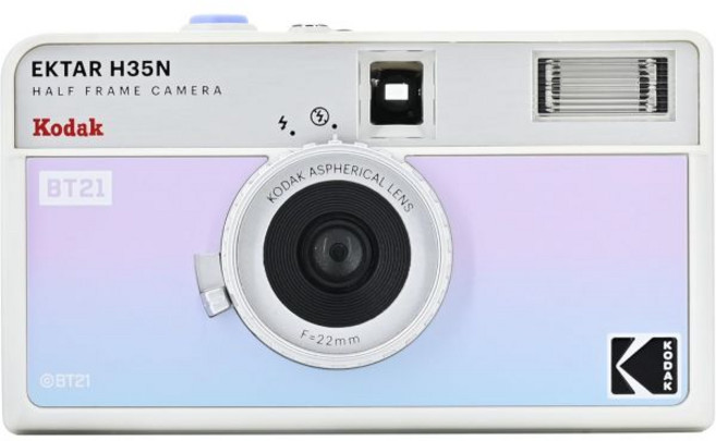 코닥 EKTAR H35N 하프 프레임 필름 카메라 번들 세트 (코닥 울트라맥스 40024익스포 35mm 롤 포함 유약된 파란색 번들), KODAK BT21 에디션, 단품