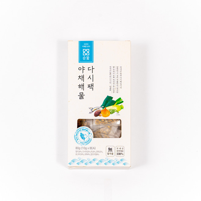 순꽃 야채해물다시팩 (10g x 8ea), 80g x 1개, 1개