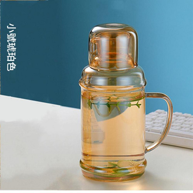 日式玻璃冷水壺套組，1100ML 容量，可直火加熱, 琥珀色1100ML單壺, 1套, 1100L
