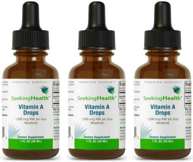 [해외]Seeking Health Liquid Vitamin A 액상 비타민 A 5000 IU 드롭스, 3개, 30ml - 쿠팡