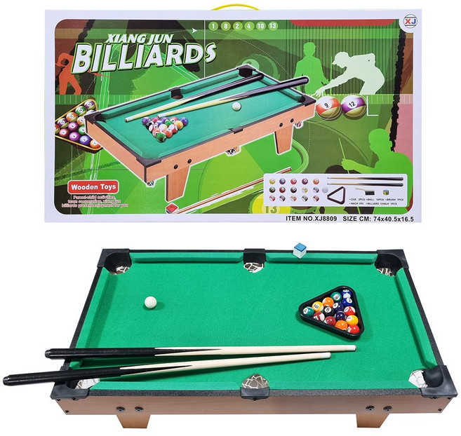 [ 세계유통 ] NEW 테이블 포켓볼게임(대) 8809 / 테이블게임 가정용게임 당구게임기 당구게임 실내게임 온가족게임 크리스마스 남자아이선물 스포츠완구 스포츠장난감, 혼합색상, 1개