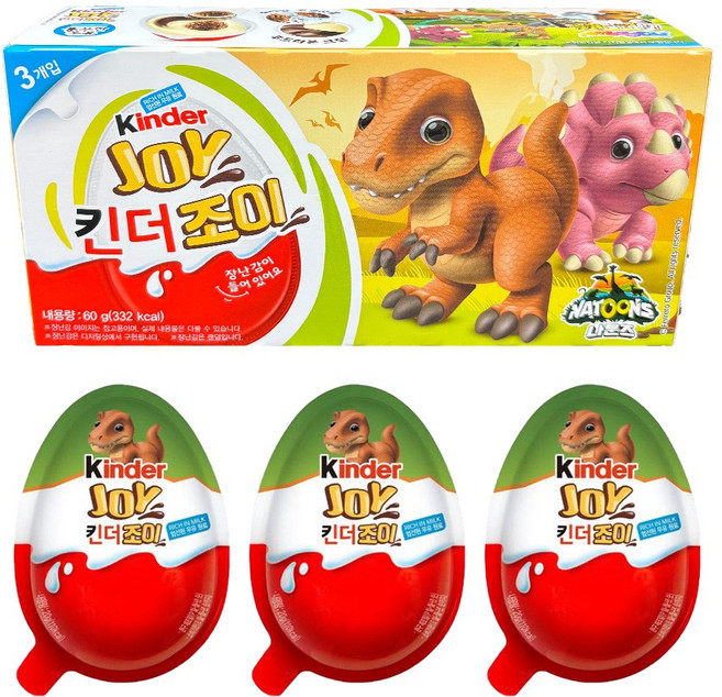 킨더조이 초콜렛 나툰즈 공룡 1갑, 1세트, 60g