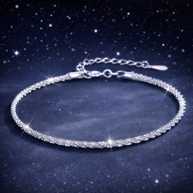 위나 스탤라 실버 925 남녀 테니스 체인팔찌