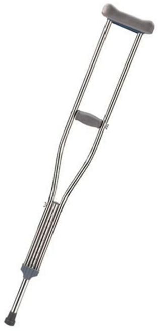 성인 목발 인체공학 가벼운 의료용 알루미늄 목발 재활용 걷기 보조 보행기 보조기 어르신 실버 활동 환자