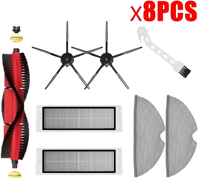 쿠쿠스토어 헤파 필터 메인 브러시 사이드 샤오미 1s 1세대 로보락 S5 맥스 로봇 청소기 액세서리, 16 Set K