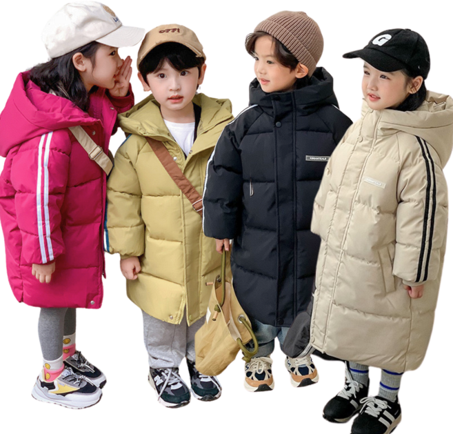 찌니미니마켓 겨울 가을 아기 유아 롱패딩 가벼운 점퍼 키즈 초등학생 눈썰매 후드패딩 남아 여아
