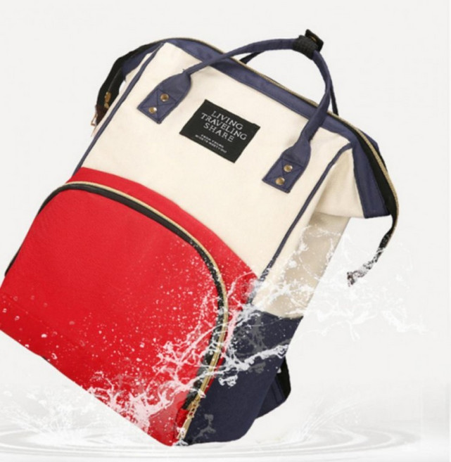 출산 아기엄마외출 기저귀가방 대용량 백팩 멀티수납 분유가방 다용도, 기저귀가방 투톤