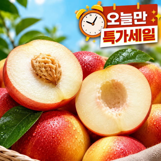 [1일100박스한정] 천상의맛 꿀Brix 전문가선별 신비복숭아, 1박스, 2kg