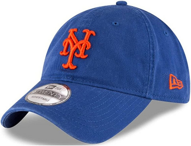 New Era MLB 카키 코어 클래식 9TWENTY 조절 가능한 모자 캡 프리 사이즈 Houston Astros., New York Mets