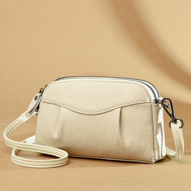 YUMDE 소가죽 여성 미니 크로스백 데일리 실용 가방