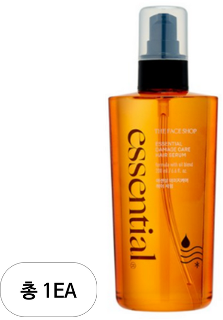 더페이스샵 에센셜 데미지케어 헤어 세럼, 200ml, 1개