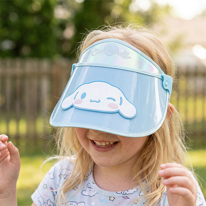 시나모롤 챙 각도조절 아동 캐릭터 얼굴 썬캡 모자 각도캡