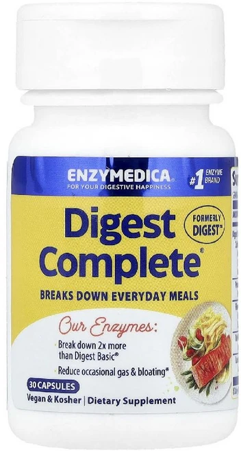 엔자이메디카 다이제스트 컴플리트 엔자임 Digest Complete 포뮬라 30 정, 30정, 1개 - 쿠팡