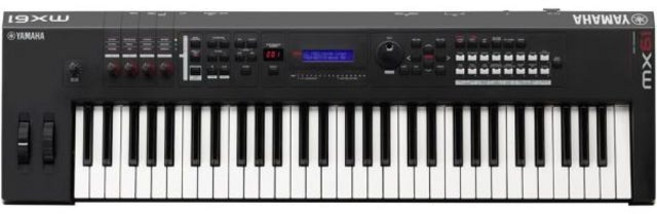 YAMAHA 야마하 MX61 신디사이저 스테이지 키보드 MX-61 미디 작곡 61건반 블랙색상, 1개, 블랙