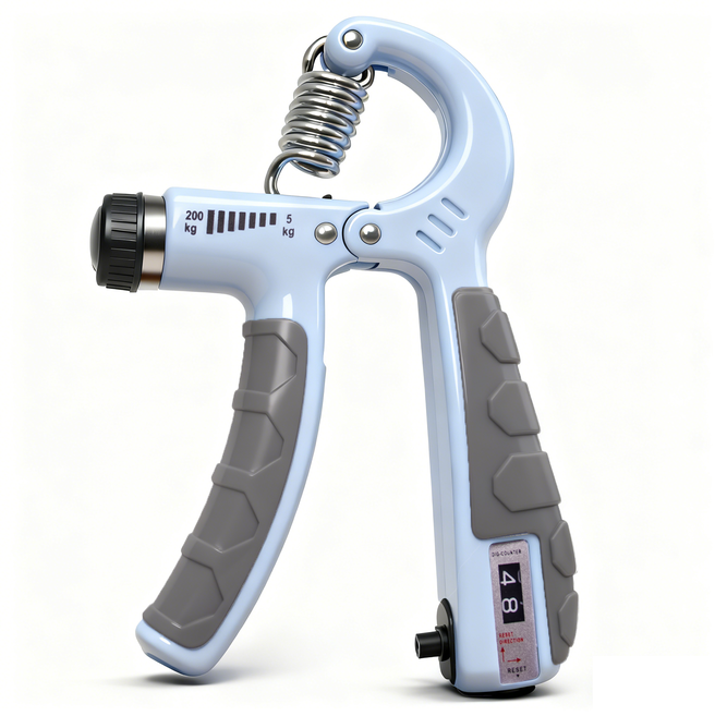 LINGPENG 200kg Heavy-Duty Hand Gripper Professional Max Resistance Forearm & Wrist Strengthener, Gery Blue, 1개