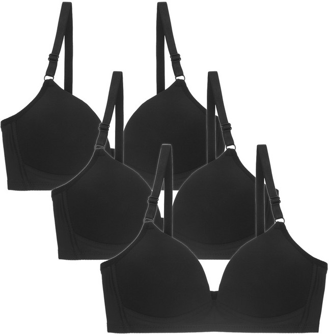 엘라운지 저중심 심플 브라 3종세트