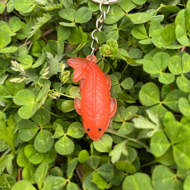 제리오 자외선 변색 키링 5종 동물 키링 가방 키홀더, 1개, 물고기