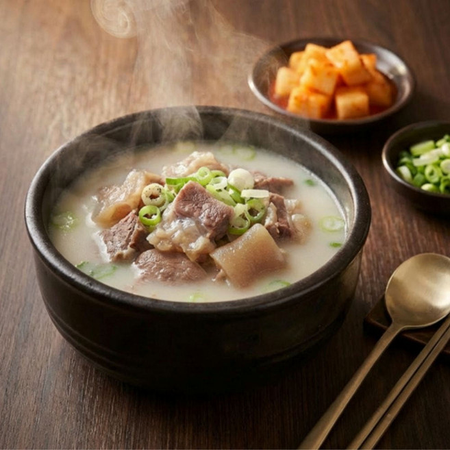 건하찌 한우설렁탕 사골곰탕 곰탕 소머리, 1개, 1kg