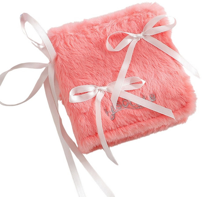 봄봄 털 3공 포카 바인더 미니 포토카드 앨범, 3공 털 피치, 20장