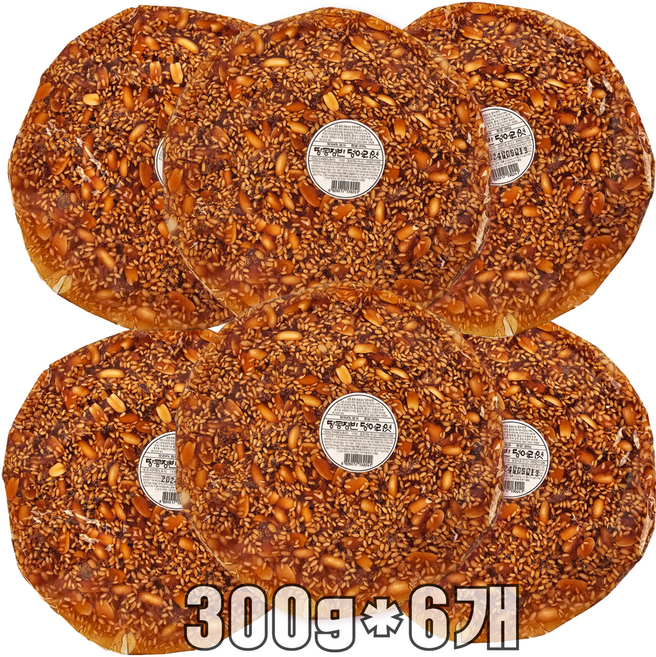 톡이네 땅콩 쟁반 덩어리 엿 땅콩엿 간식 합격 기원 시험 응원, 6개, 300g