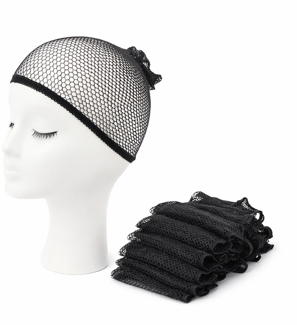 슈리팜 가발망 헤어 고정 통기성 가발캡, 10개, 블랙