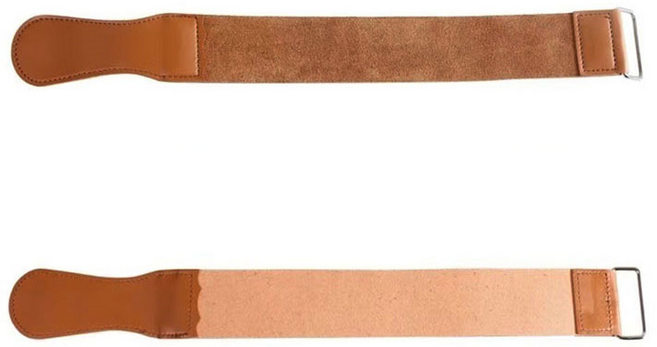 아워트랙 면도칼 샤프너 바버샵 이미용 이발사 가죽 칼갈이 연마 면도날 스트랩 가죽끈, 1개, 연마 가죽 샤프너