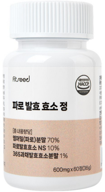 핏시드 파로 곡물 발효 효소, 2개, 60정