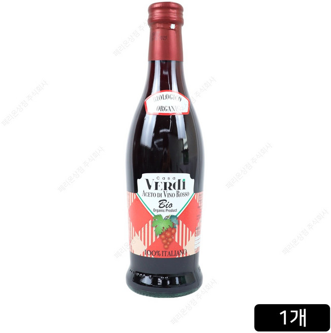 카사베르디 유기농 레드와인 비니거 샐러드 드레싱 소스 500ml, 1개