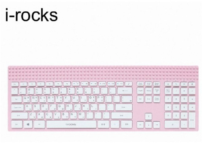 아이락스 K23W 브릭 유선 레고 키보드 핑크 USB, 1개