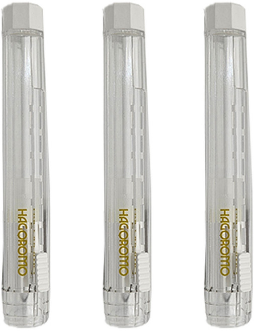 하고로모 크리스탈 멀티 분필홀더, 투명백색 3개입