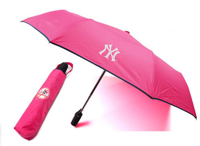 MLB 뉴욕 양키스 3단 완전 자동 우산 (pink)