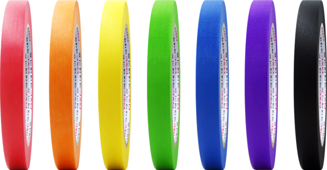 마스킹테이프 12mm x 40M 7컬러 1세트 종이테이프, 1개