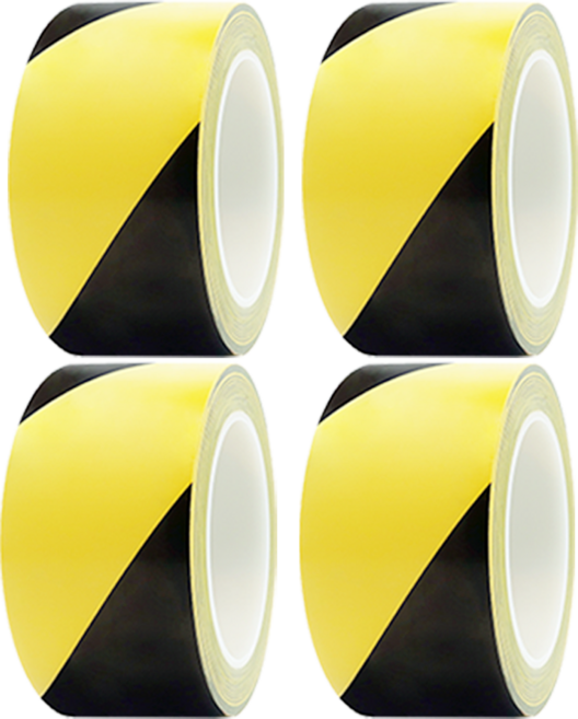 바닥 라인테이프 pvc 안전 구획 경계 48mm x 30M, 4개